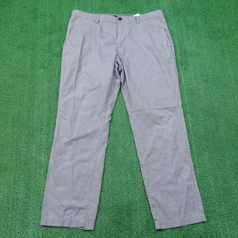 Banana Republic Pants‎ Mens 35x30 (36x28) Gray Aiden Fit Chino Flat Front Casual